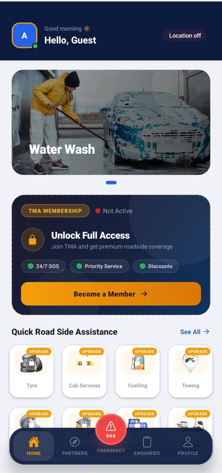 App Home Screen